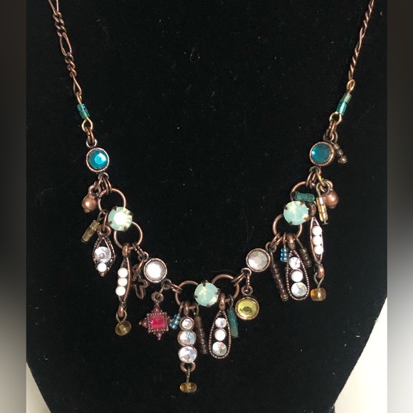Jewelry - Boho Chic Antique Multicolor Bead & Jem Necklace